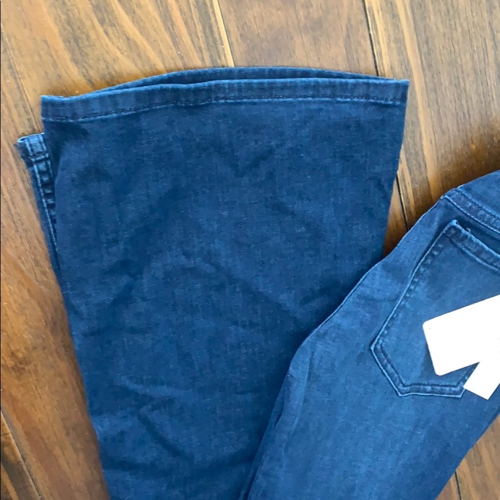 NWT Free People Pull in Wide  Leg Jeans - Picture 4 of 7
